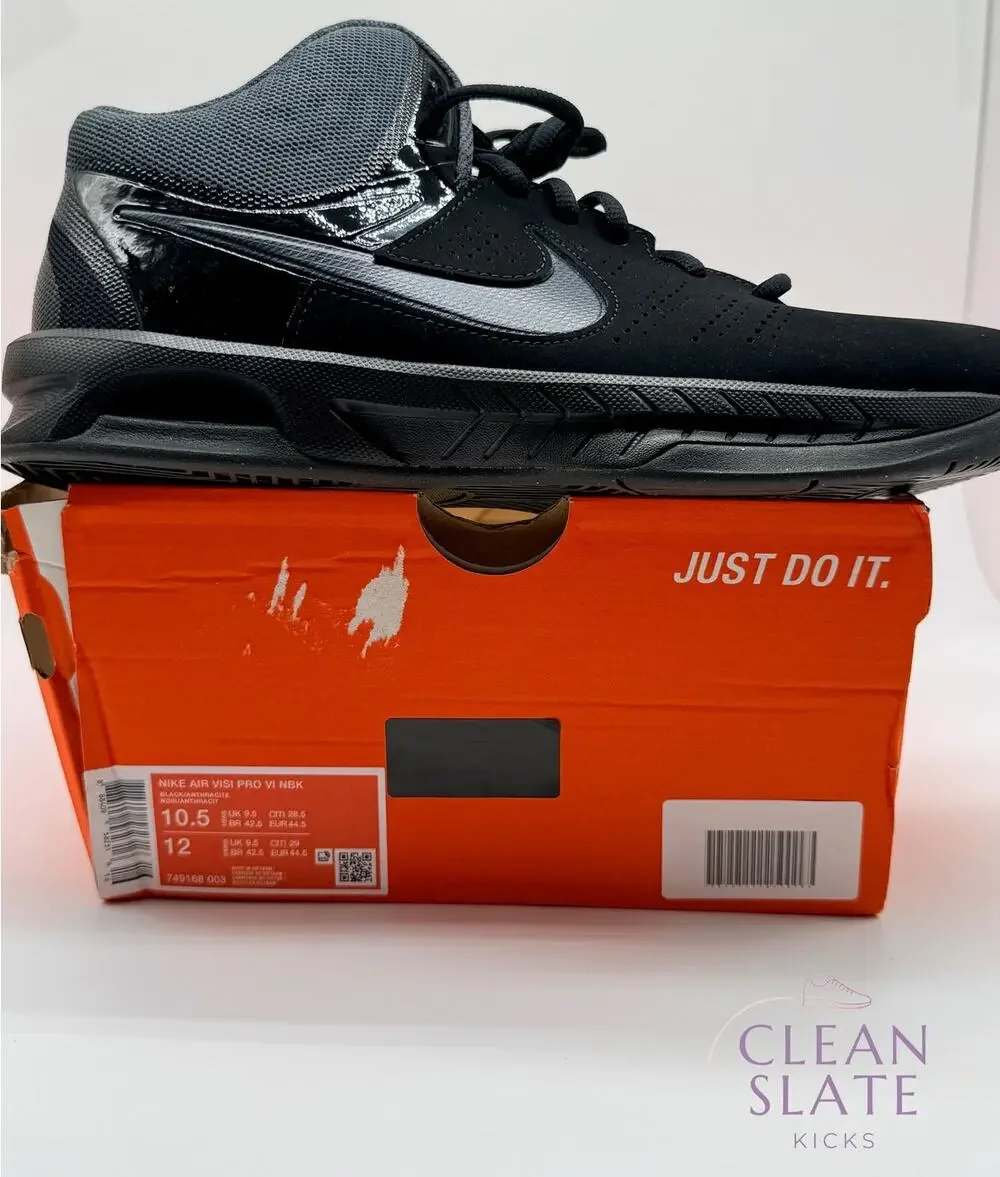 Nike Air Visi Pro VI NBK Black Anthracite Men's 10.5 NIB